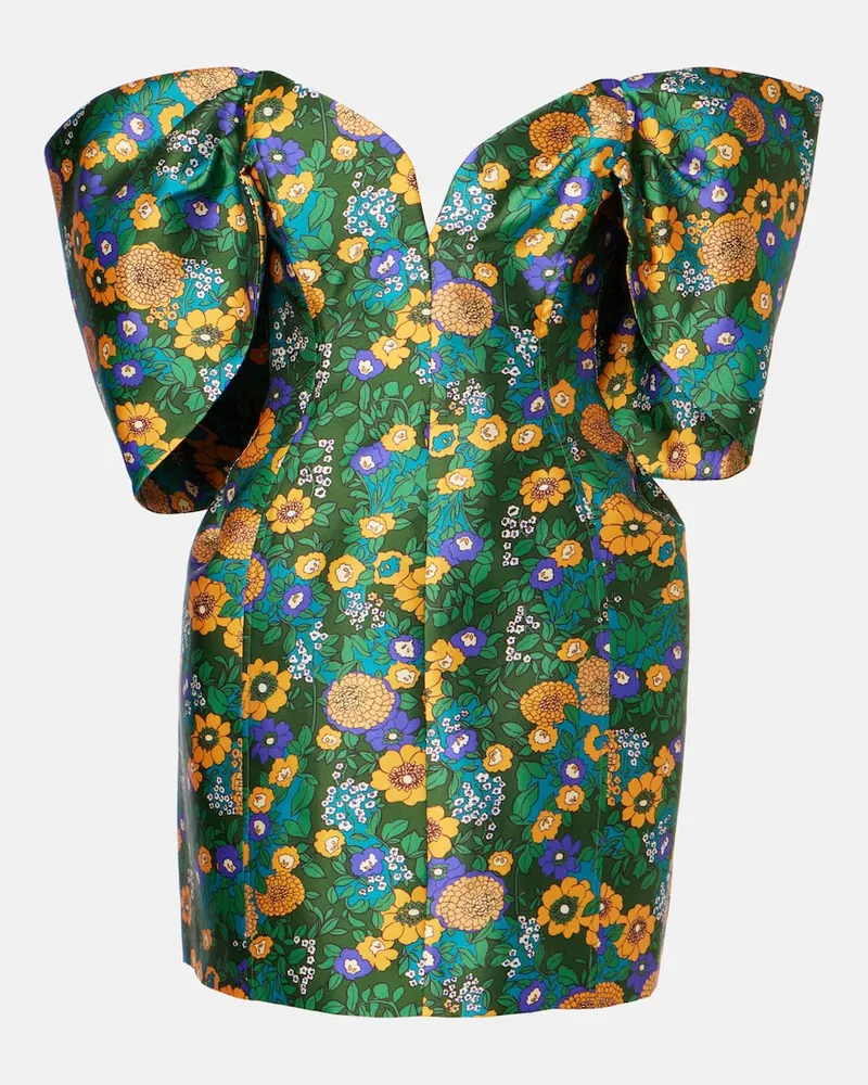 ALEMAIS AlÃ©mais Bedrucktes Off-Shoulder-Minikleid Multicolor