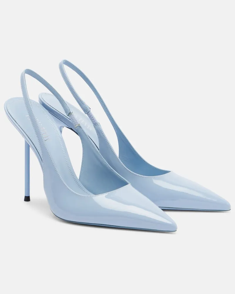 Paris Texas Slingback-Pumps Lidia 105 aus Lackleder Blau