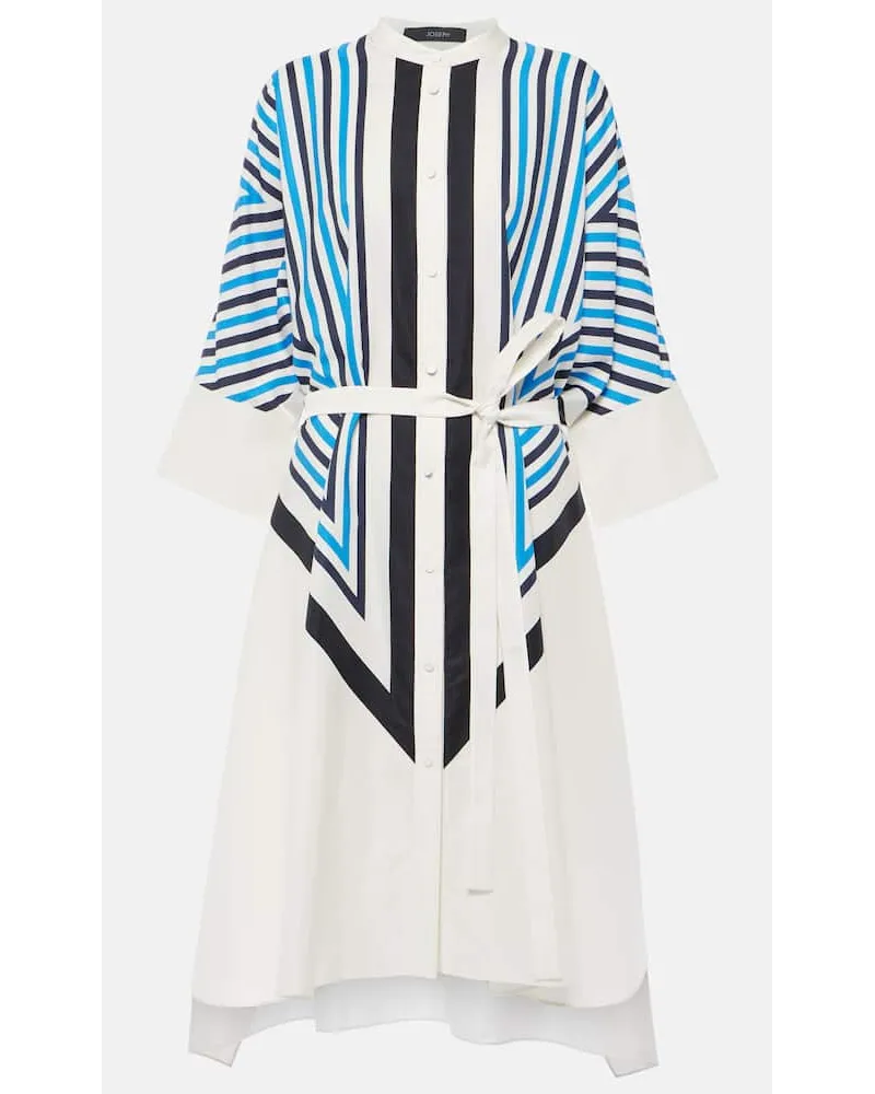 Joseph Hemdblusenkleid Dania aus Seide und Baumwolle Multicolor