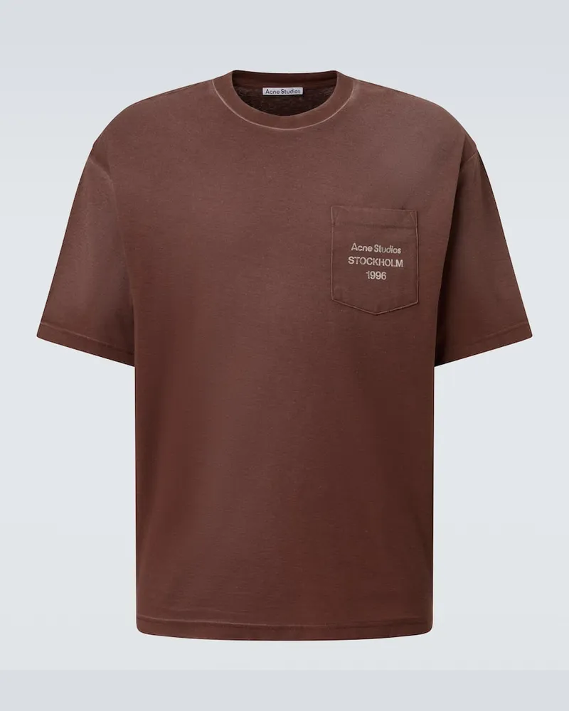 Acne Studios T-Shirt aus Jersey Braun