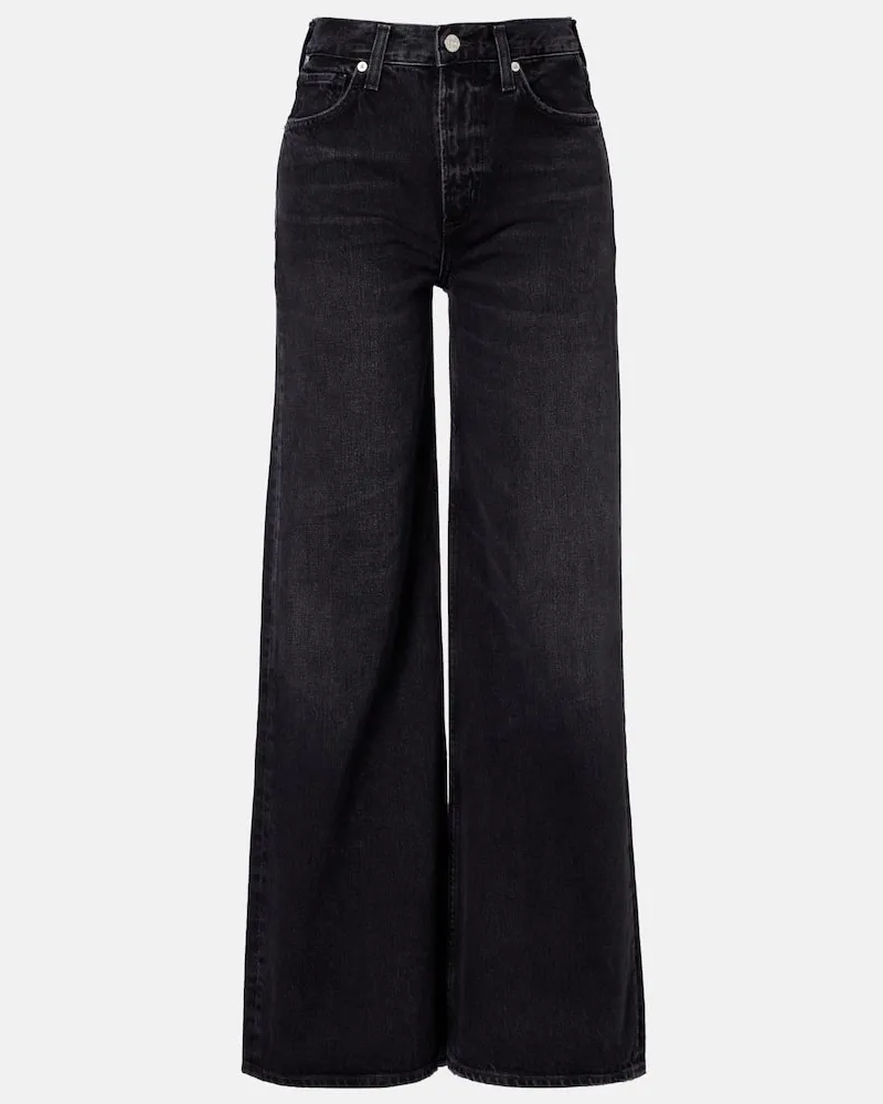 Citizens of humanity High-Rise Wide-Leg Jeans Paloma Schwarz