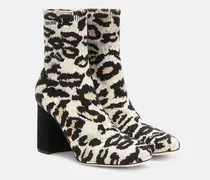 Ankle Boots aus Jacquard