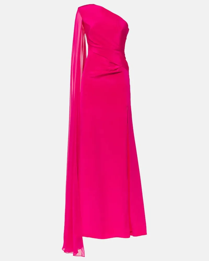 Roland Mouret Robe aus Seidenchiffon Rosa