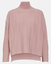 Max Mara Rollkragenpullover Beira aus Schurwolle Pink