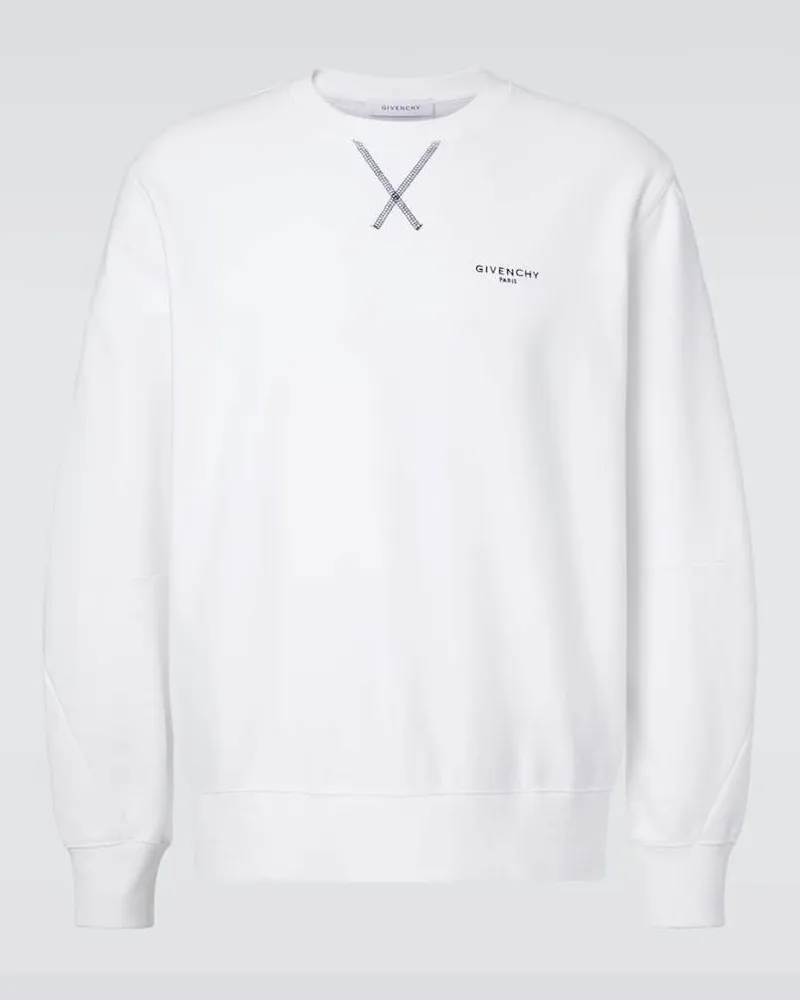 Givenchy Sweatshirt aus Baumwoll-Jersey Weiß
