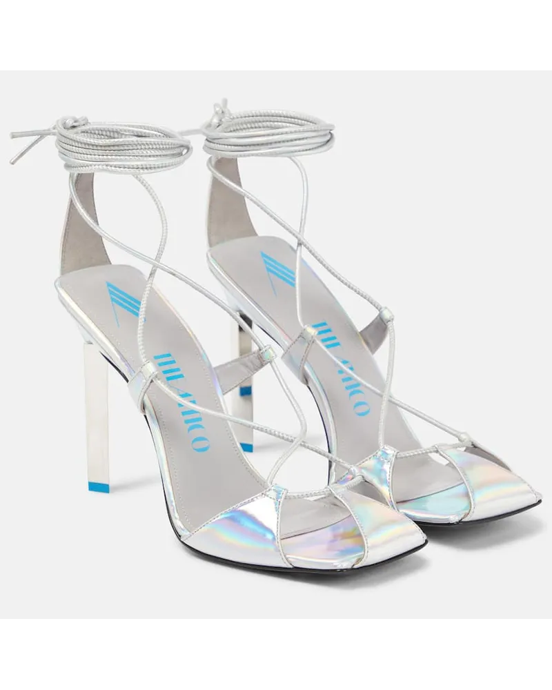 ATTICO Sandalen Adele aus Leder Silber