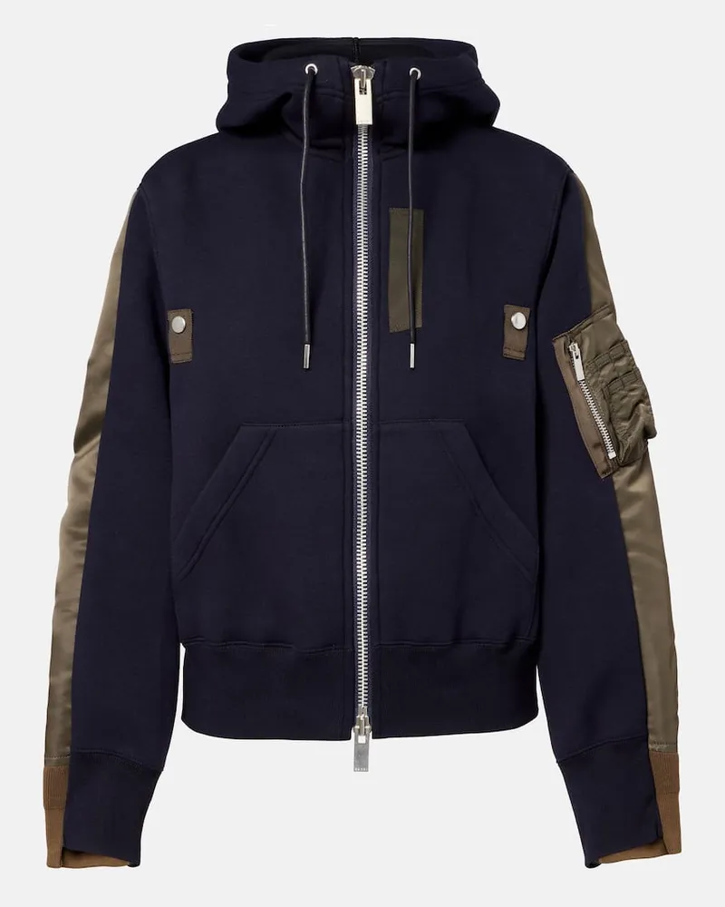 Sacai Kapuzenjacke Blau