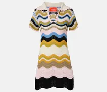 Polokleid Chevron aus Häkelstrick