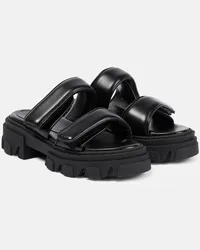 Gia Borghini Sandalen Adelaide aus Leder Schwarz