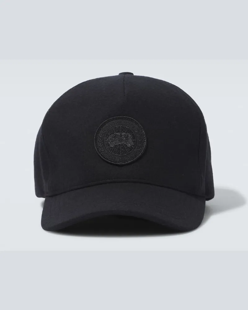 Canada Goose Baseballcap Arctic aus Wolle Schwarz