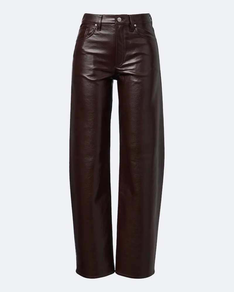 AGOLDE Weite Hose Arc Jean 32 Burgunderrot