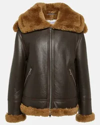 Burberry Jacke aus Shearling Braun