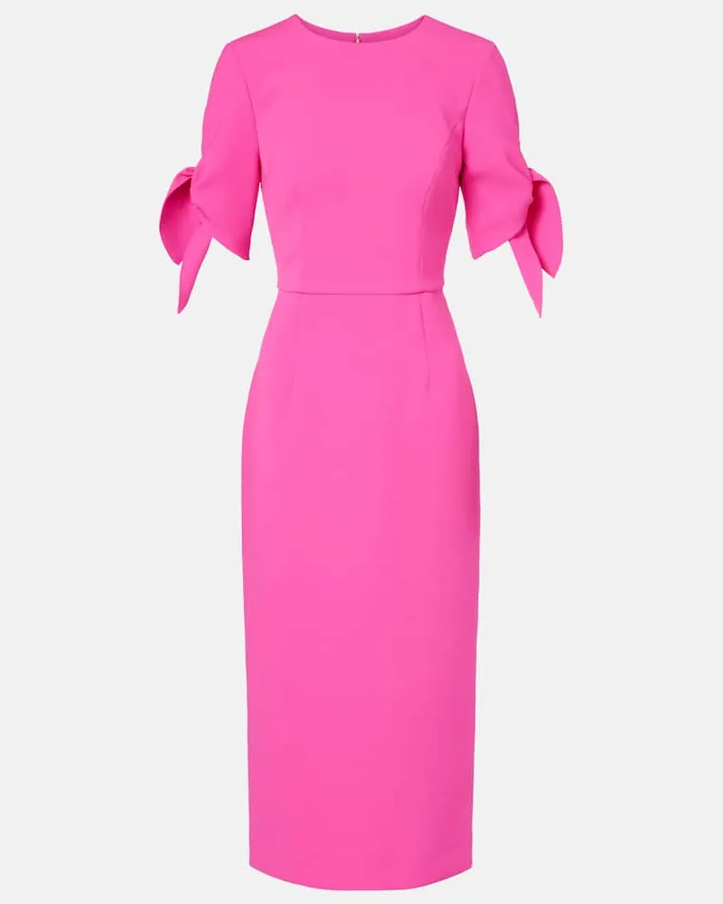 Carolina Herrera New York Cocktailkleid aus Crêpe Rosa