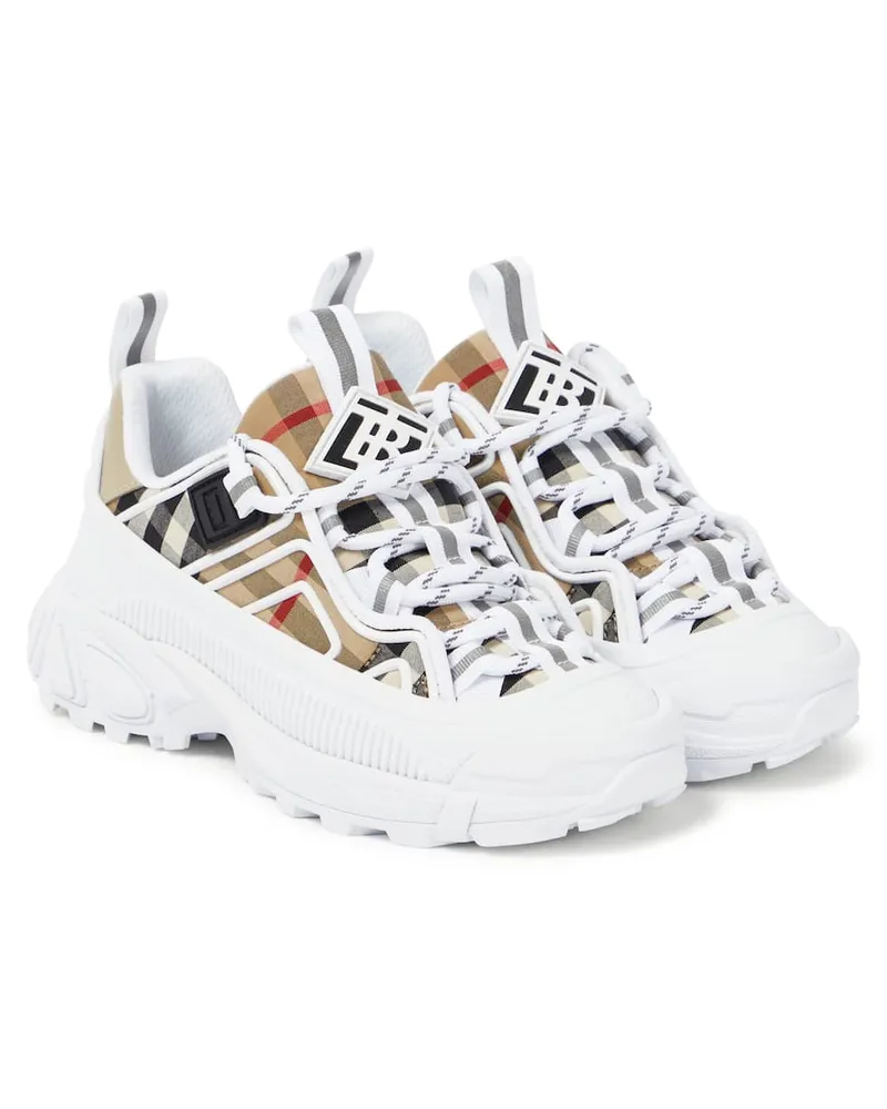 Burberry Sneakers Vintage Check aus Canvas Multicolor