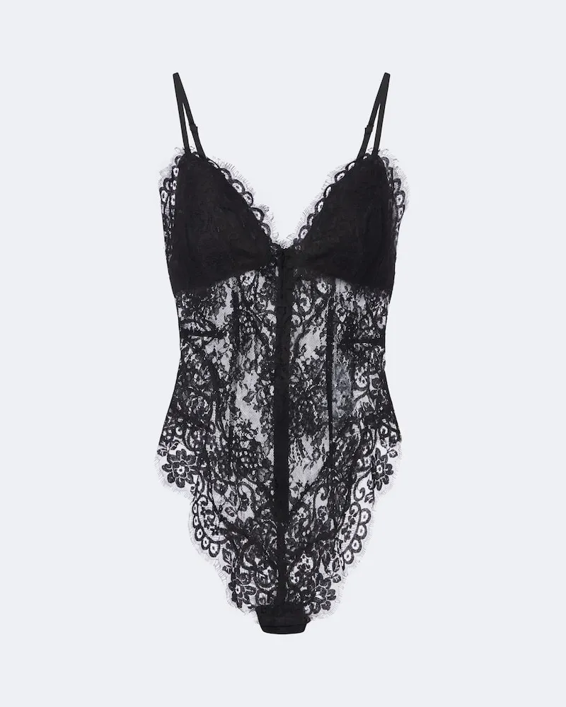 Zimmermann Body aus Spitze Schwarz