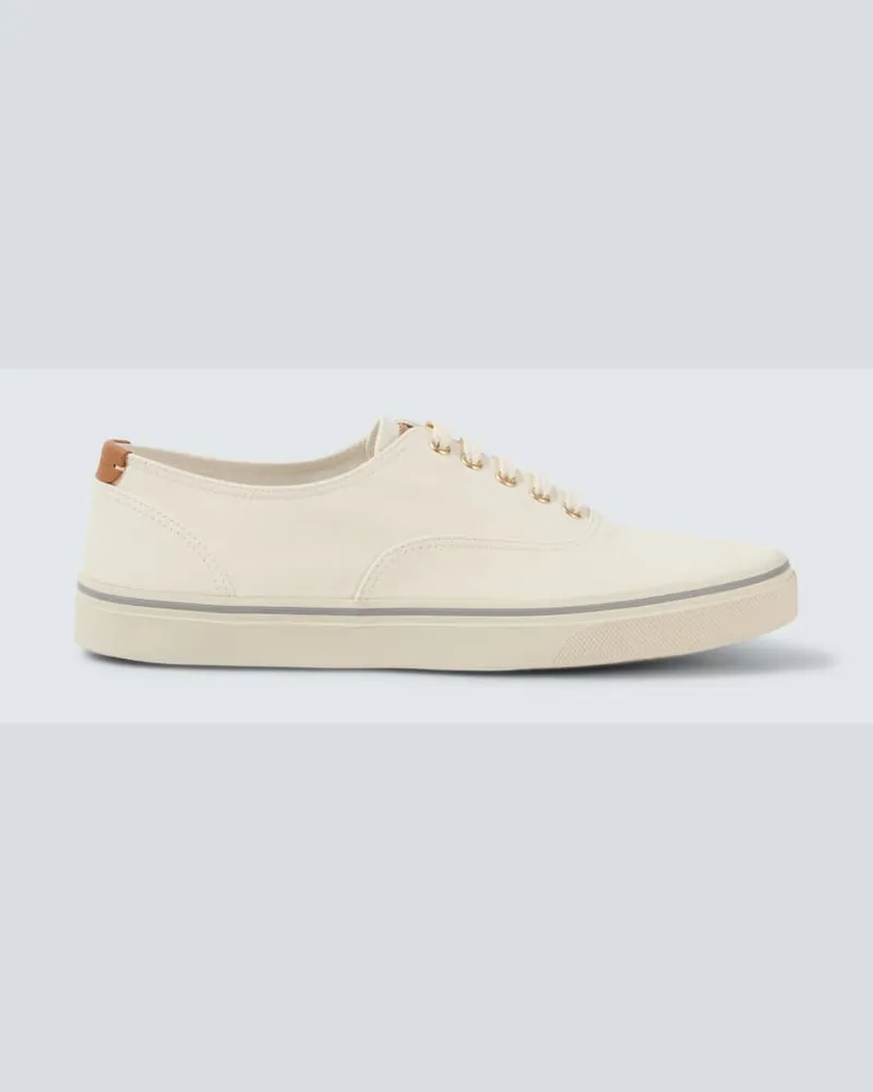 Brunello Cucinelli Sneakers aus Canvas Weiß