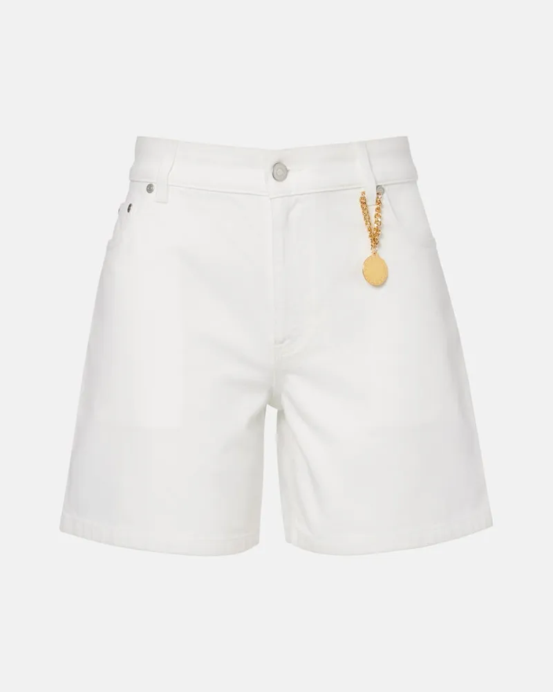 Stella McCartney Jeansshorts Weiß