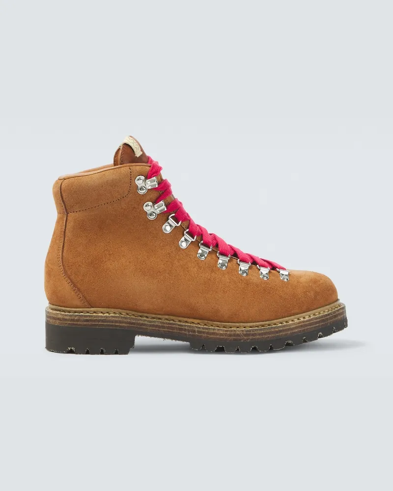 Visvim Ankle Boots Wymper aus Veloursleder Braun