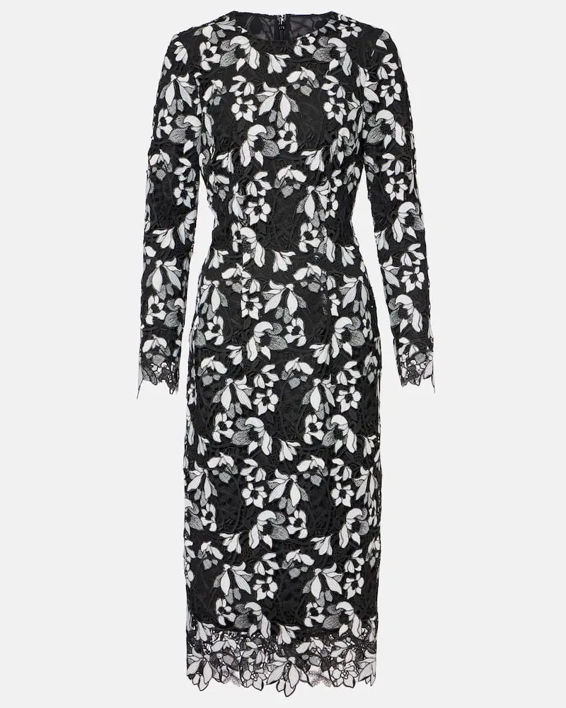 Monique Lhuillier Robe aus Satin Weiß