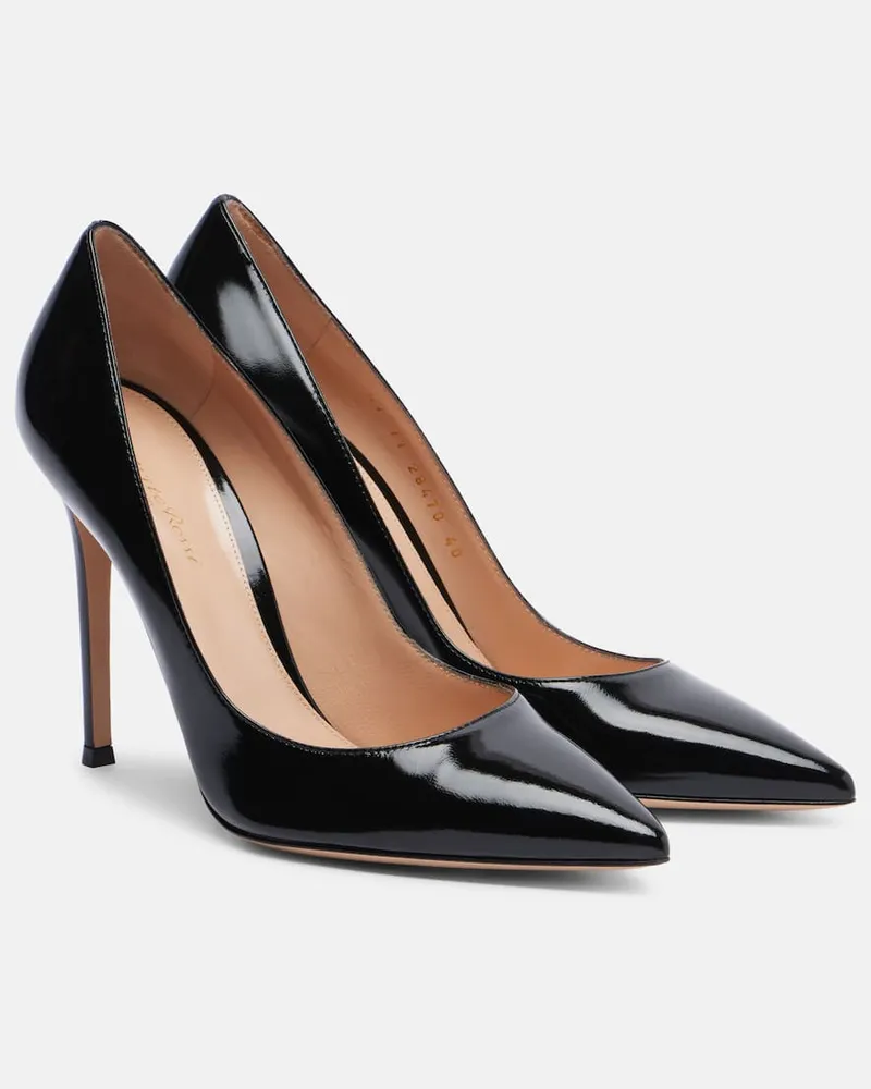 Gianvito Rossi Pumps Gianvito 105 aus Lackleder Schwarz