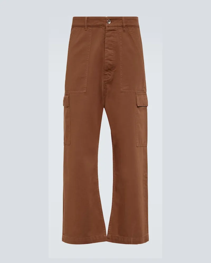 Rick Owens Cargohose Lido aus Baumwolle Braun