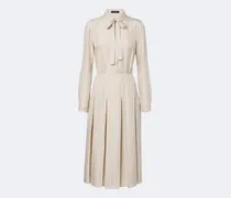 Hemdblusenkleid aus Seiden-Jacquard