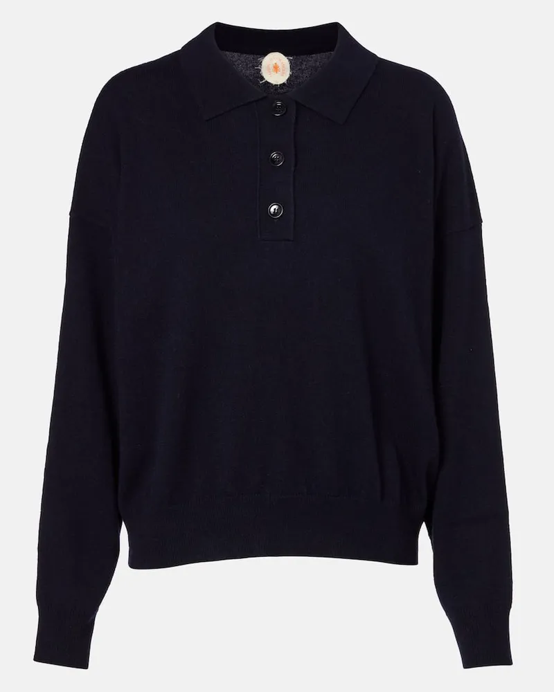 Jardin des Orangers Pullover aus Wolle und Kaschmir Blau