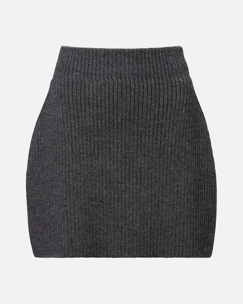 Givenchy Minirock aus Wolle Grau