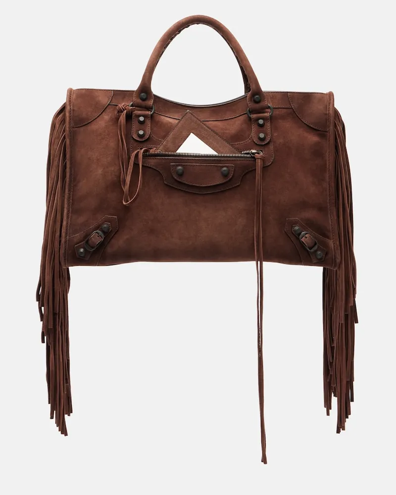 Balenciaga Tasche Le City Medium aus Leder Braun