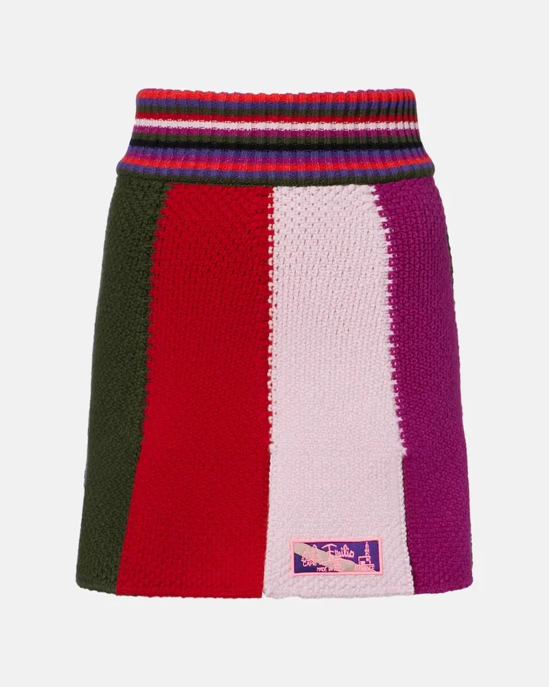 Emilio Pucci Minirock aus einem Wollgemisch Multicolor