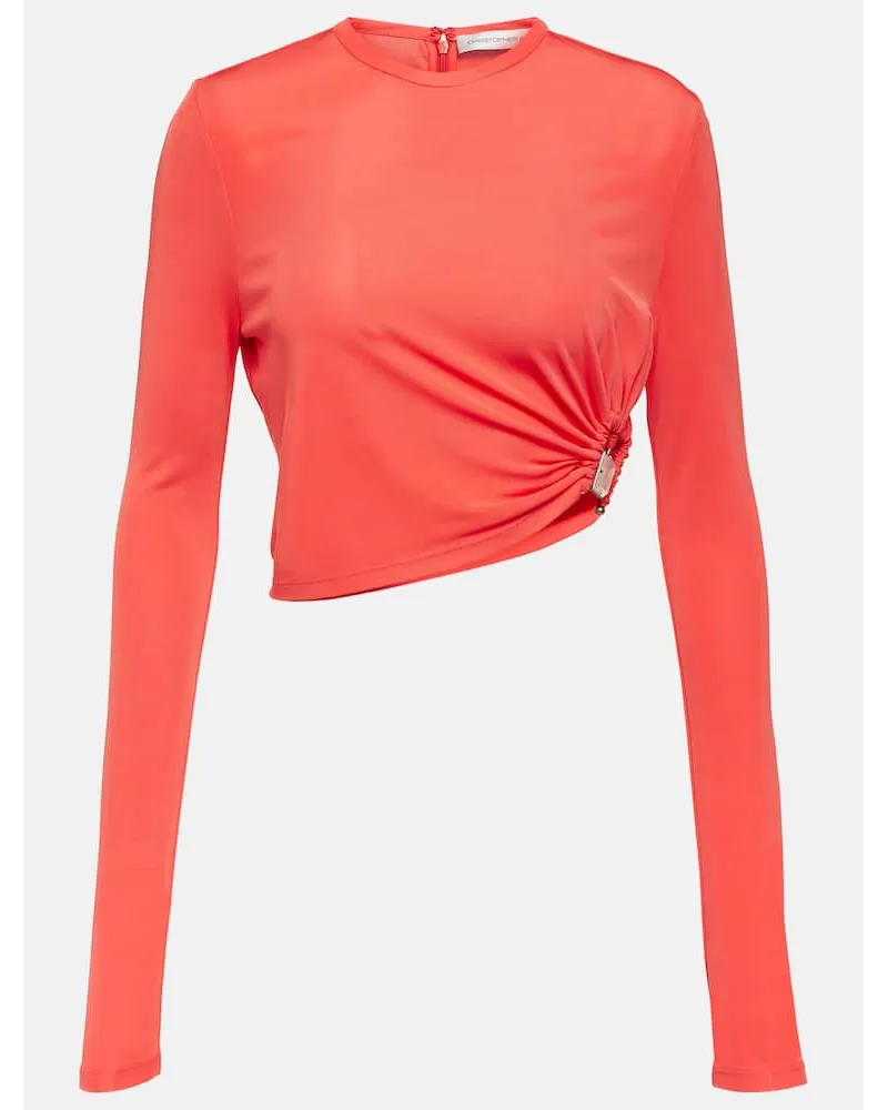 Christopher Esber Cropped-Top aus Jersey Pink
