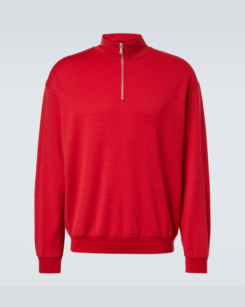 AURALEE Sweatshirt aus einem Wollgemisch Rot