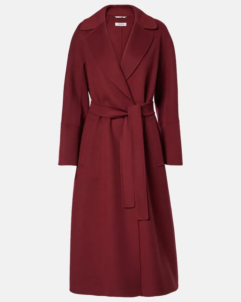 Max Mara Mantel aus Wolle Rot