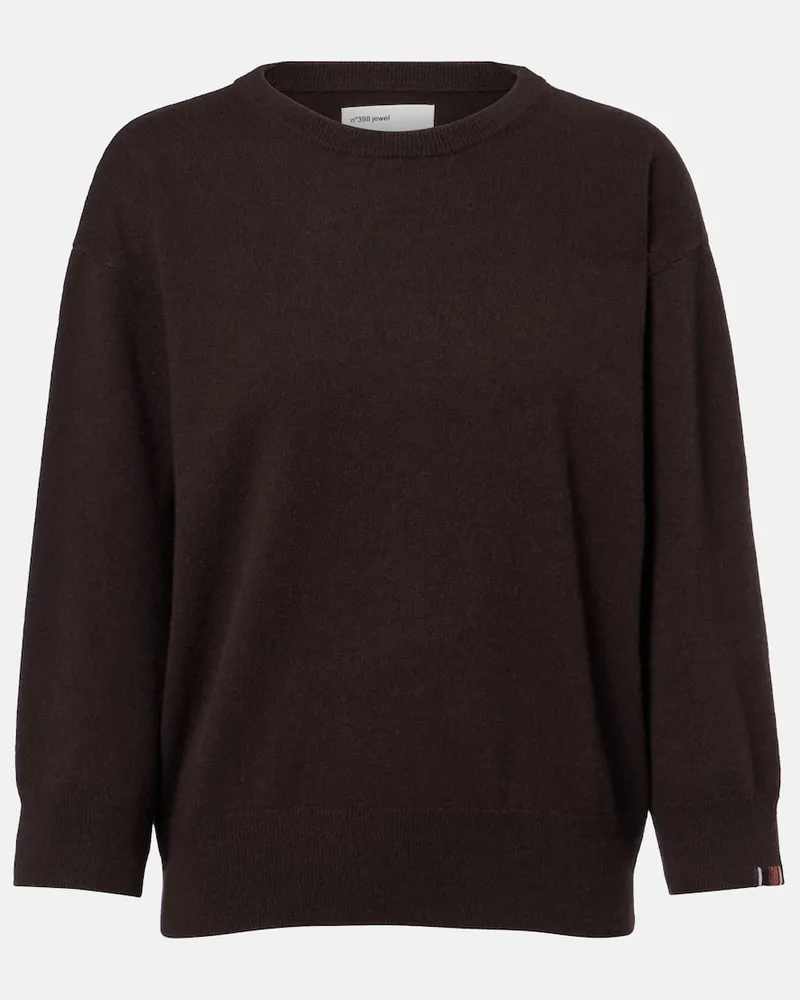 extreme cashmere Pullover N°398 Jewel aus Kaschmir Braun