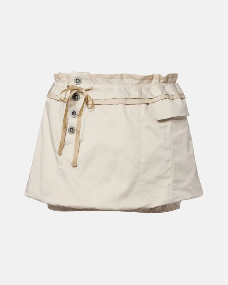 Isabel Marant Minirock Jamily aus einem Baumwollgemisch Beige
