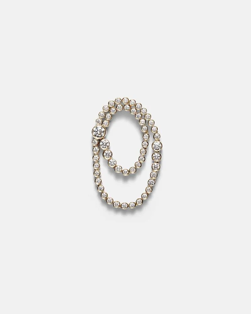 Sophie Bille Brahe Einzelner Ohrring Embrassée de Diamant aus 18tk Gelbgold mit Diamanten Gold