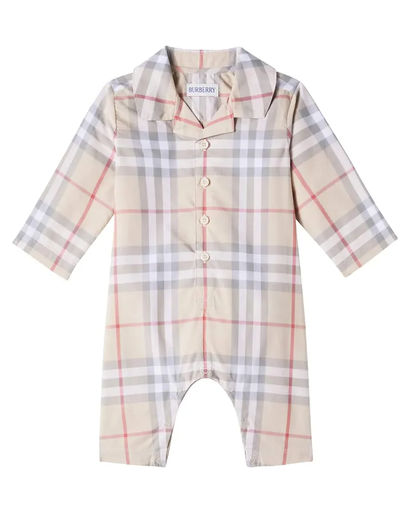 Burberry Baby Spieler Burberry Check aus Baumwolle Beige
