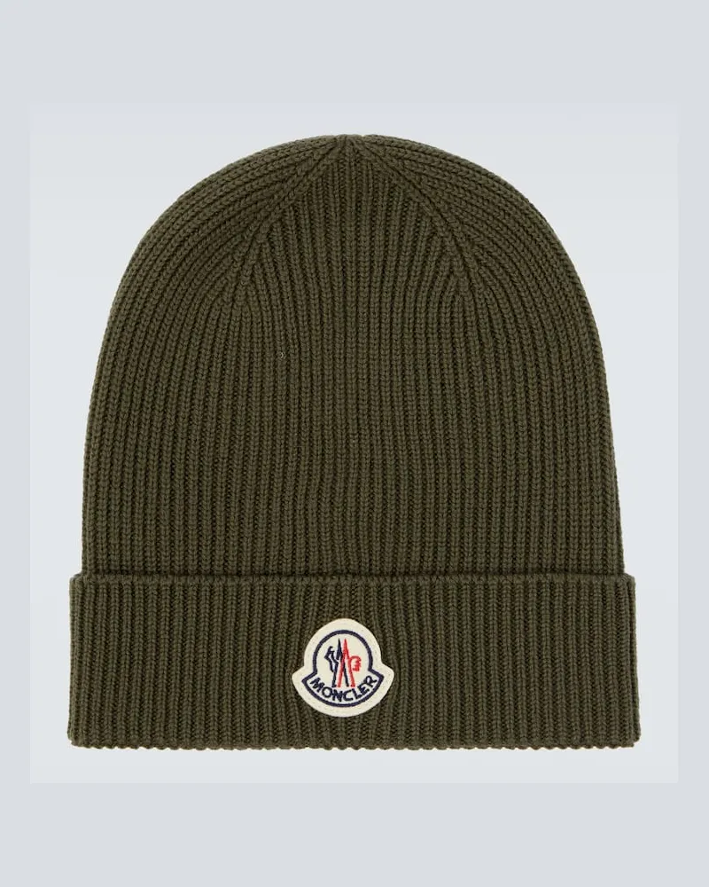 Moncler Mütze aus Schurwolle Grün