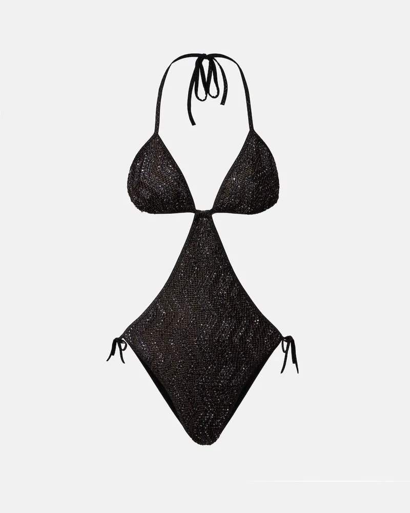 Missoni Badeanzug Wave aus Lamé Braun