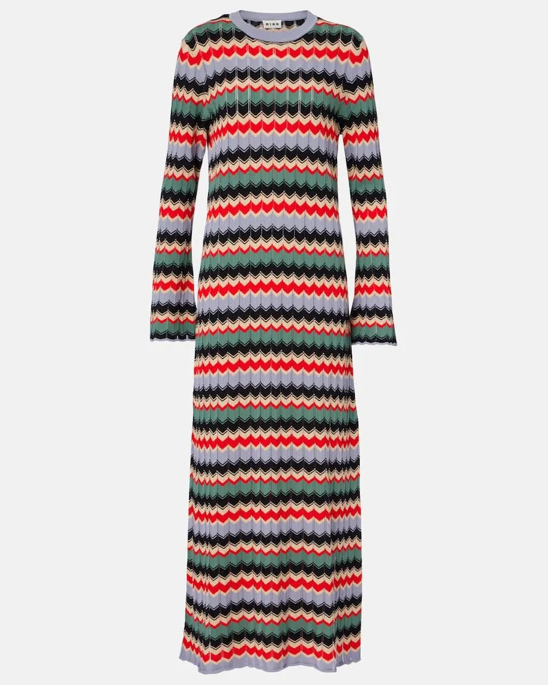 RIXO Midikleid Miller aus Baumwolle Multicolor