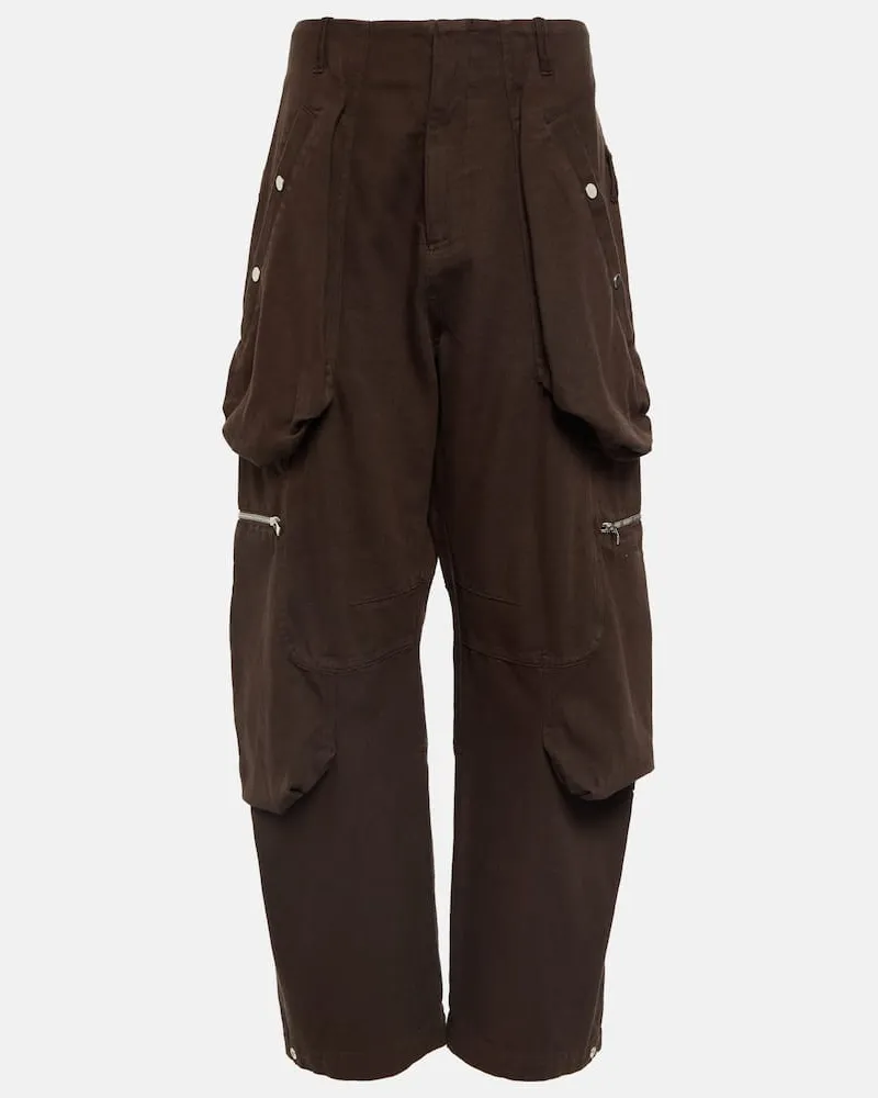 Jacquemus Cargohose Le Cargo Croissant aus Baumwolle Braun