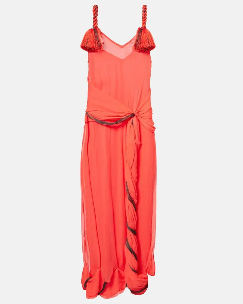 J.W.Anderson Maxikleid Rot