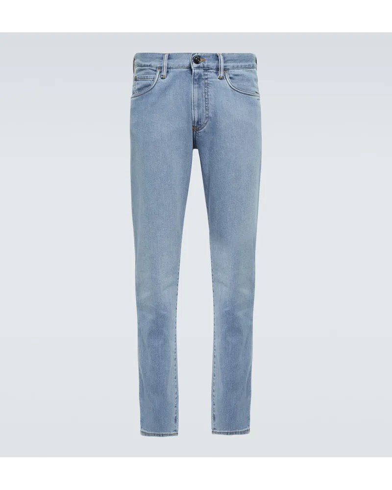 Loro Piana Slim Jeans Doccio Blau