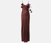 Verzierte Robe aus Satin