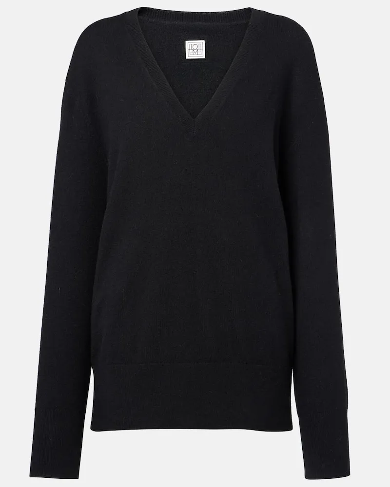Totême Pullover aus Kaschmir Schwarz