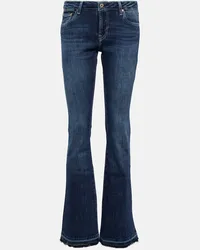 Adriano Goldschmied Low-Rise Wide-Leg Jeans Blau