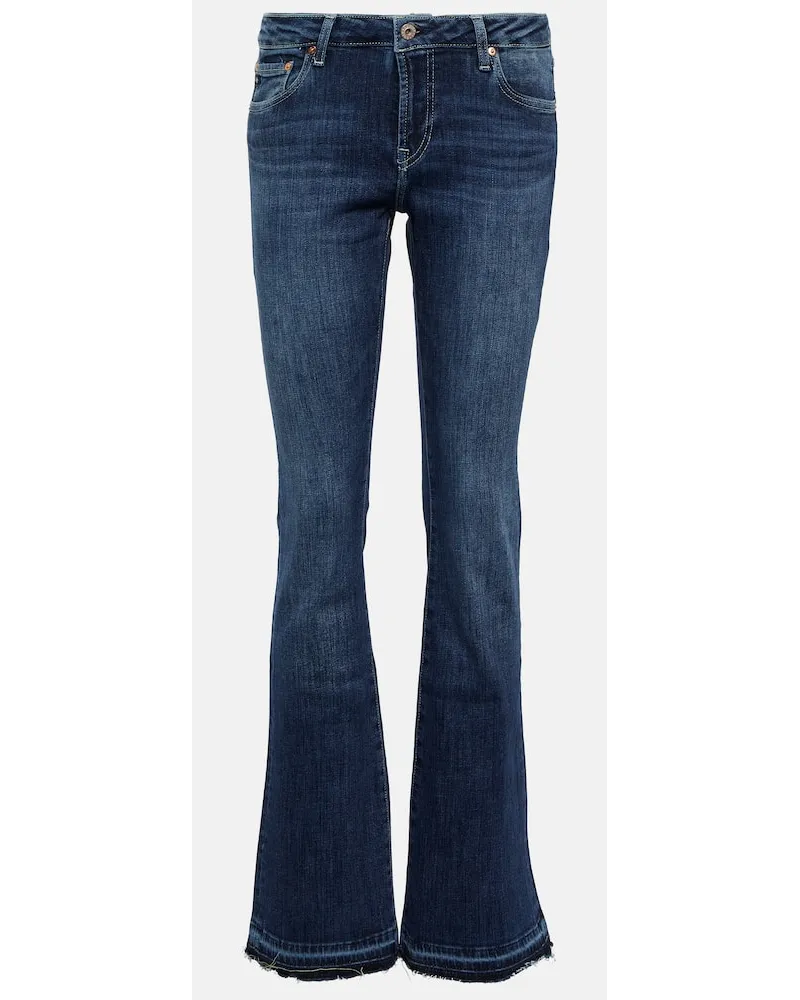 Adriano Goldschmied Low-Rise Wide-Leg Jeans Blau