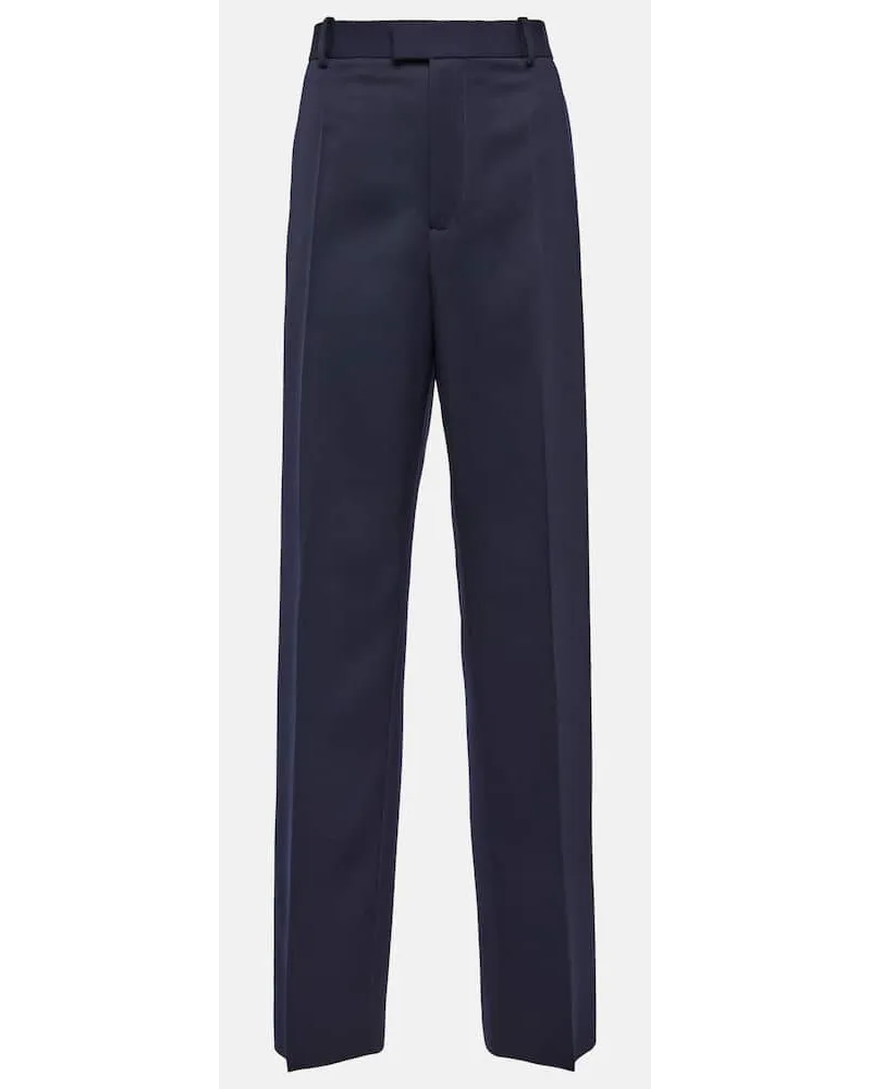 Bottega Veneta Hose aus Wolle Blau