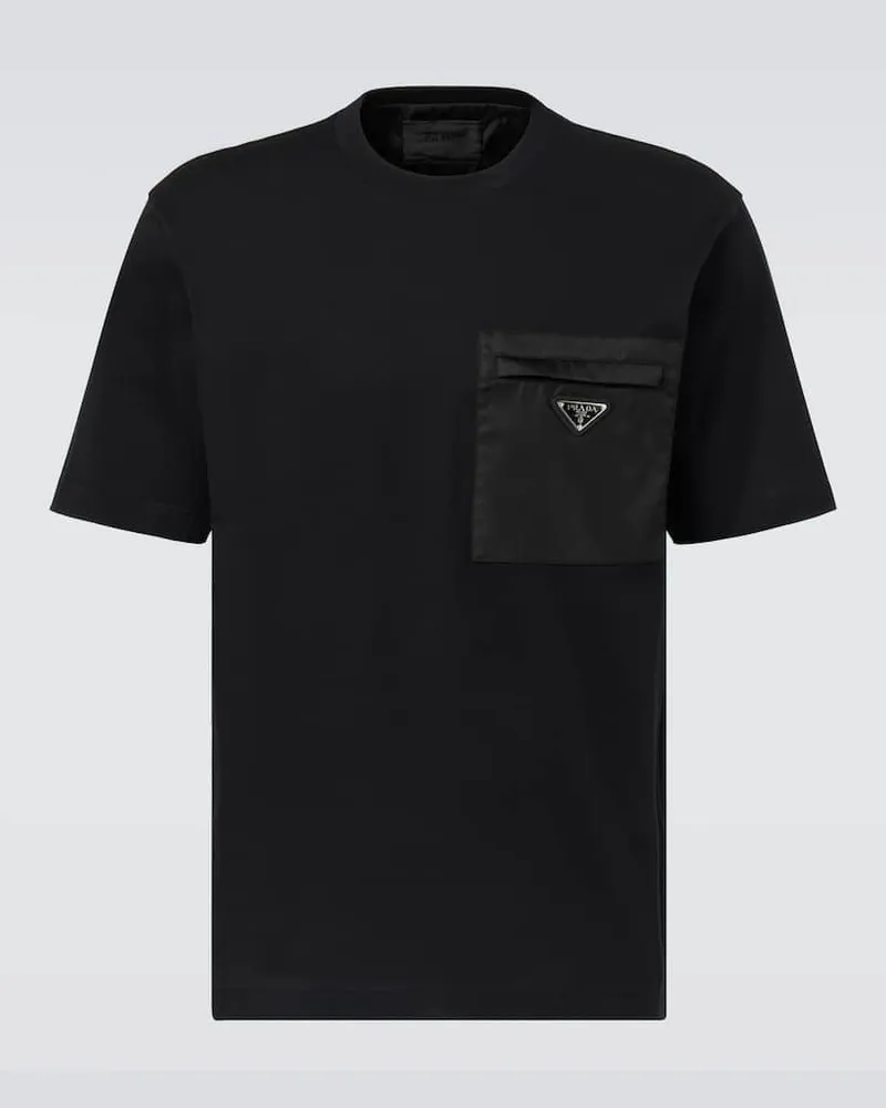 Prada T-Shirt aus Baumwolle Schwarz