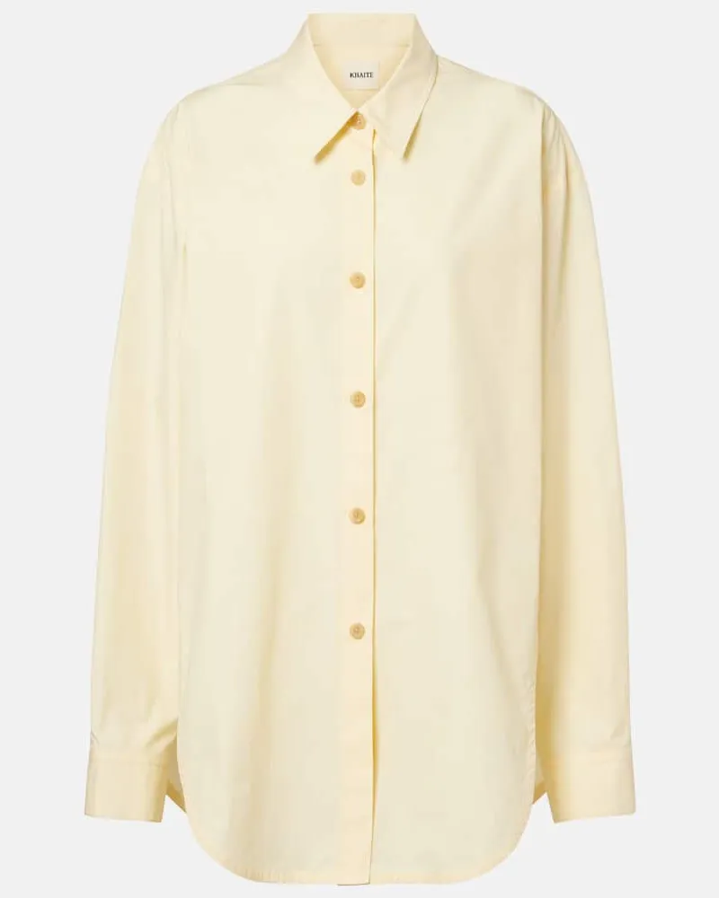 KHAITE Hemd Goya aus Baumwollpopeline Gelb